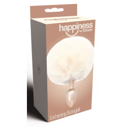 happiness TOYJOY Plug Queue de Lapin Enchanting Bunnytail 5 x 2.8cm Blanc